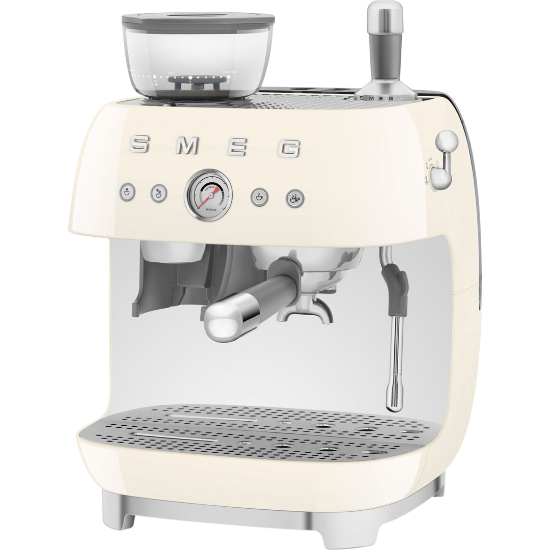 SMEG 50's Style Siebträgermaschine, Creme