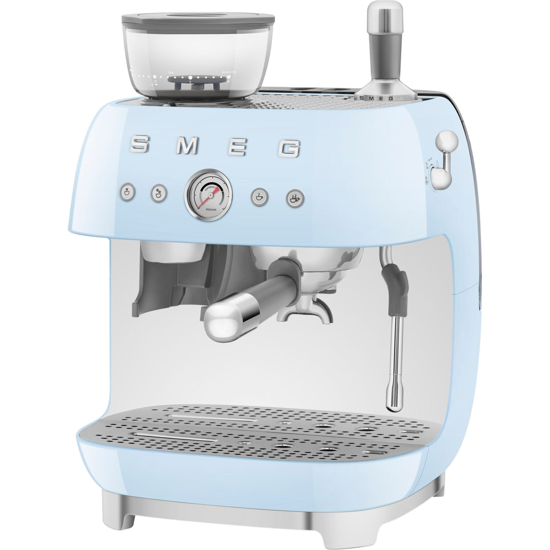 SMEG 50's Style Siebträgermaschine, Pastellblau
