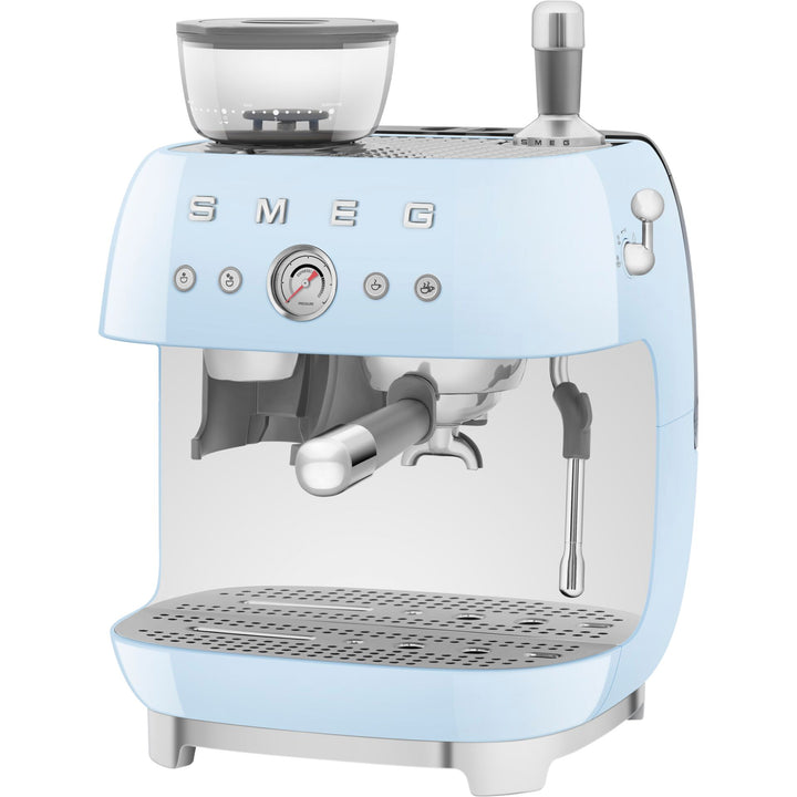 SMEG 50's Style Siebträgermaschine, Pastellblau