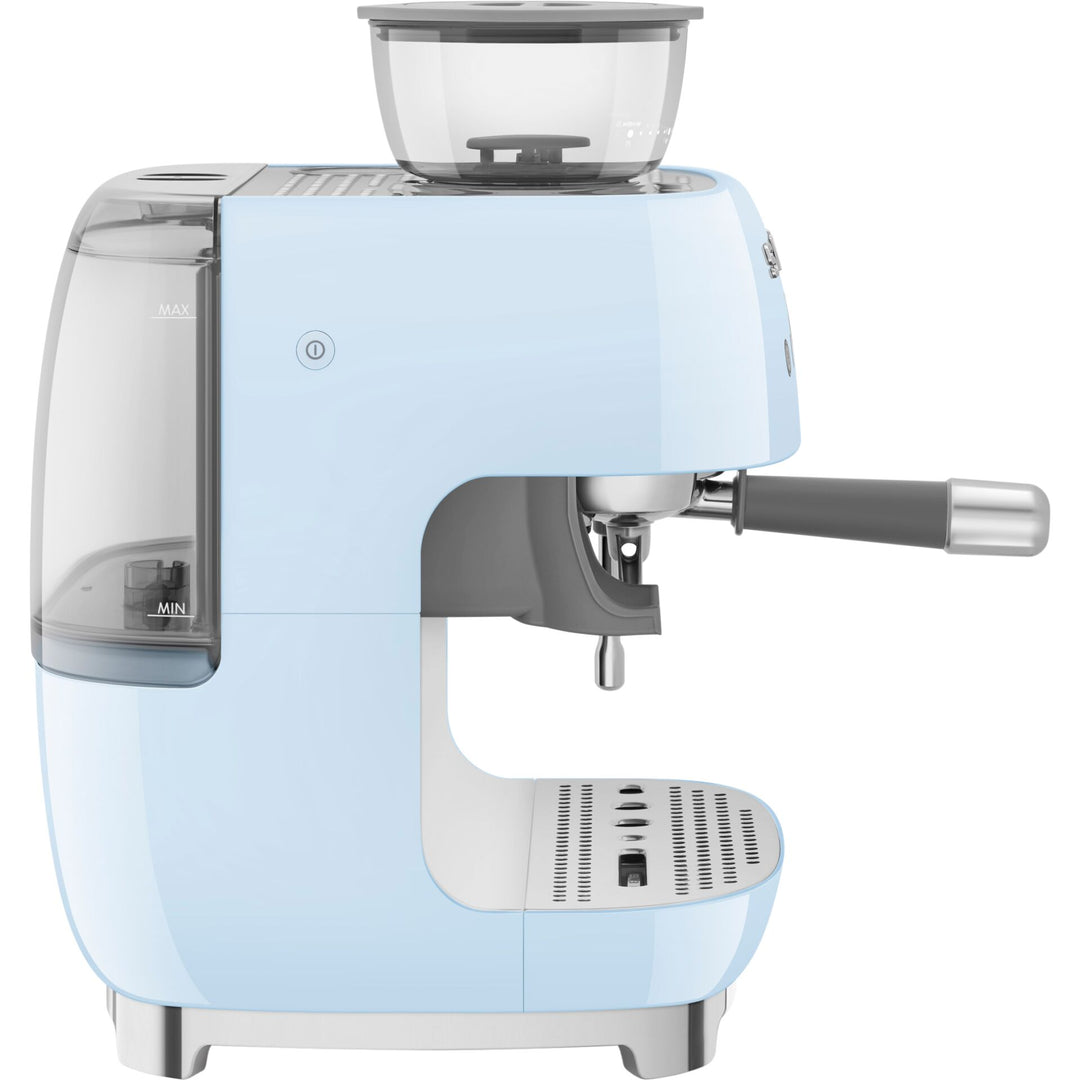 SMEG 50's Style Siebträgermaschine, Pastellblau