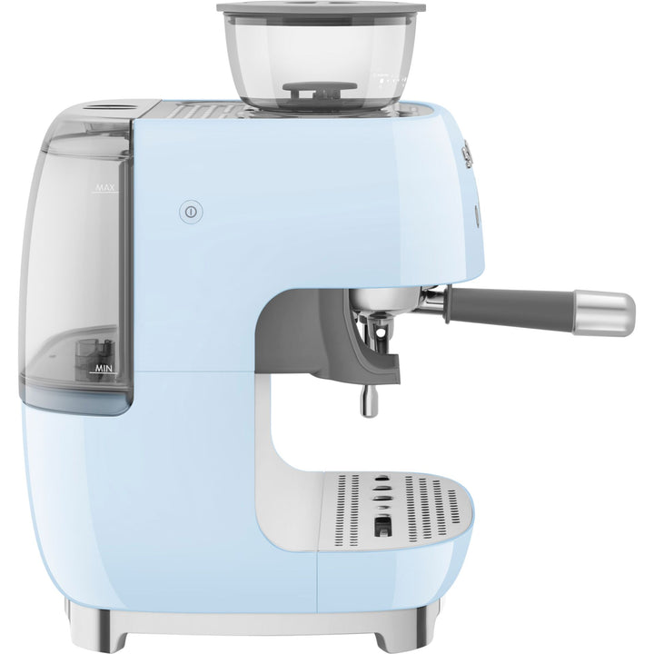 SMEG 50's Style Siebträgermaschine, Pastellblau