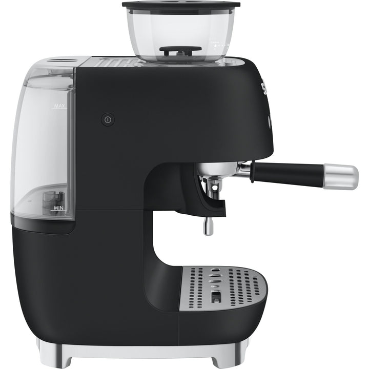 SMEG 50's Style Siebträgermaschine, Mattschwarz