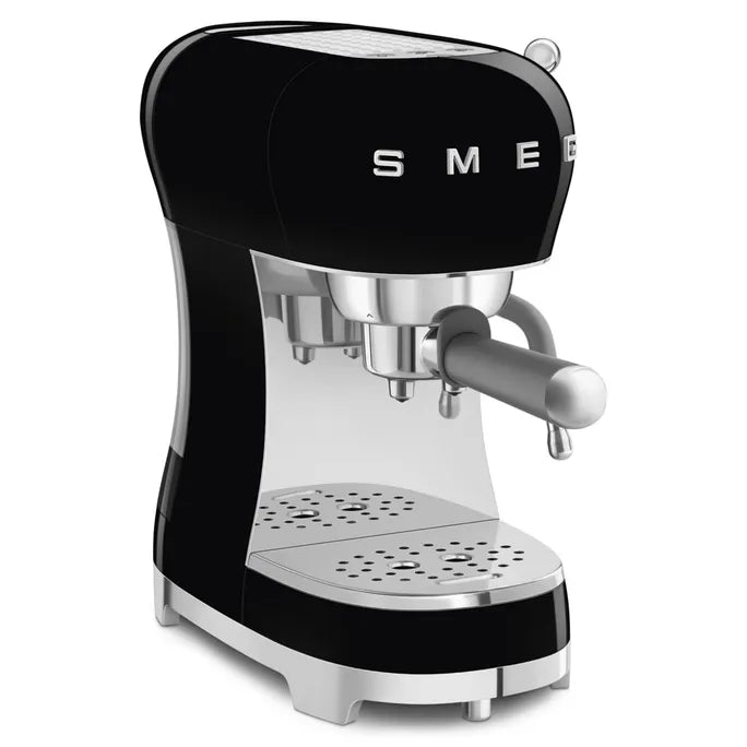 SMEG 50's Style Espressomaschine, Schwarz