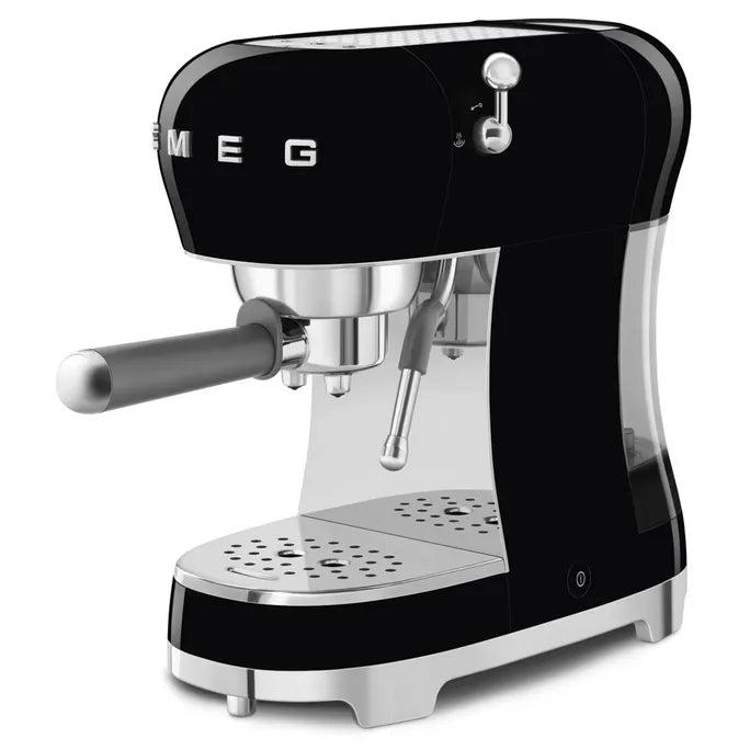 SMEG 50's Style Espressomaschine, Schwarz