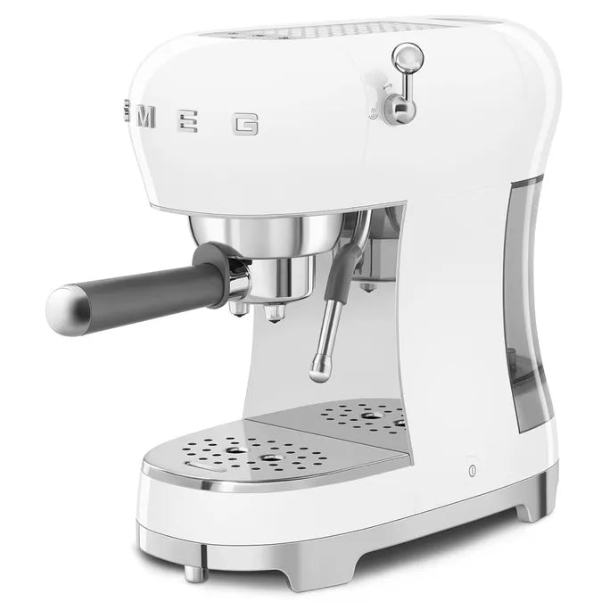 SMEG 50's Style Espressomaschine, Weiss