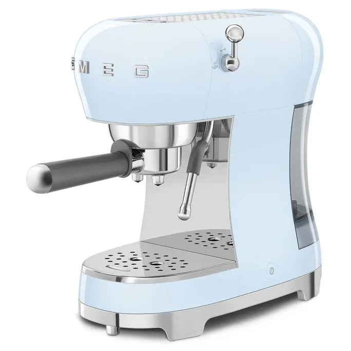 SMEG 50's Style Espressomaschine, Pastellblau