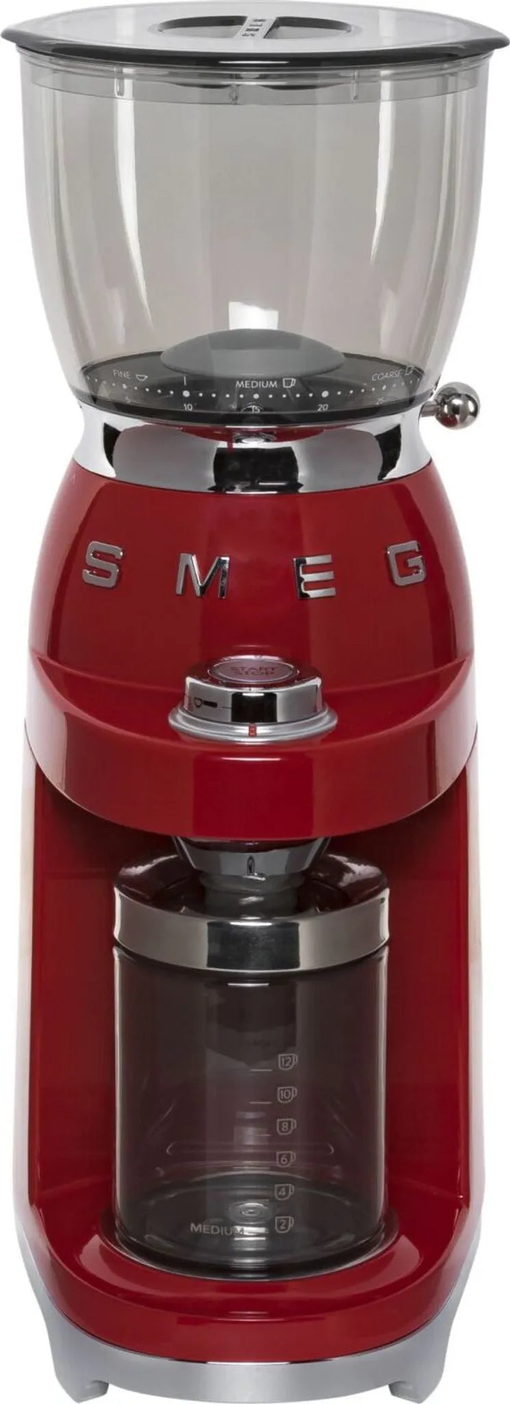 SMEG 50's Style Kaffeemühle, Rot