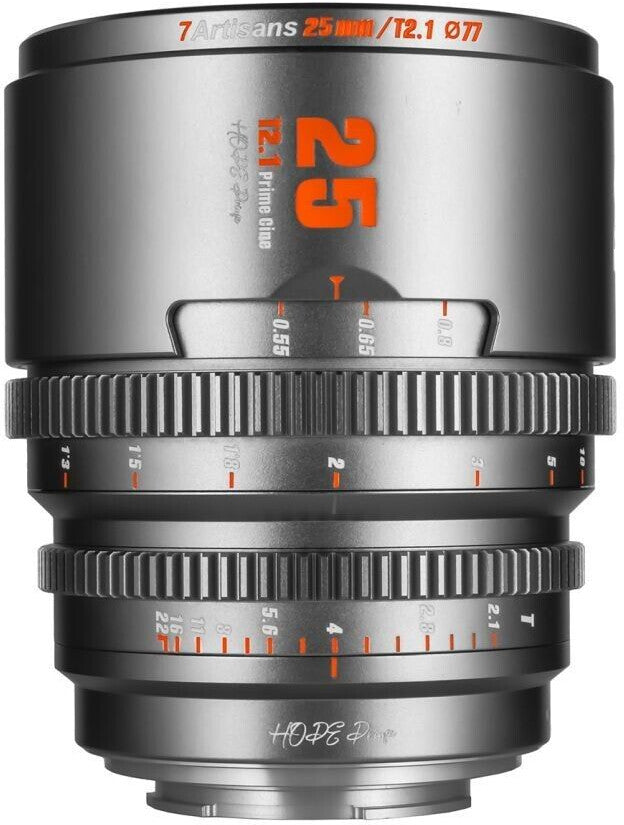 7artisans Hope 25mm T2.1 für Sony E - Titanium Grey