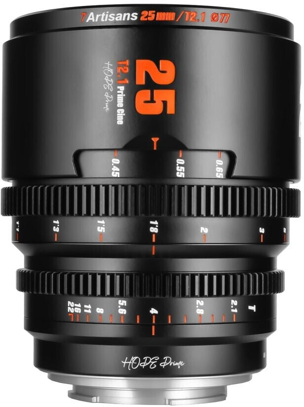 7artisans Hope 25mm T2.1 für Sony E - Schwarz