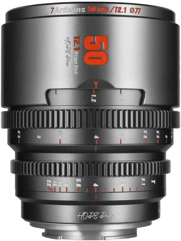 7artisans Hope 50mm T2.1 für Sony E - Titanium Grey