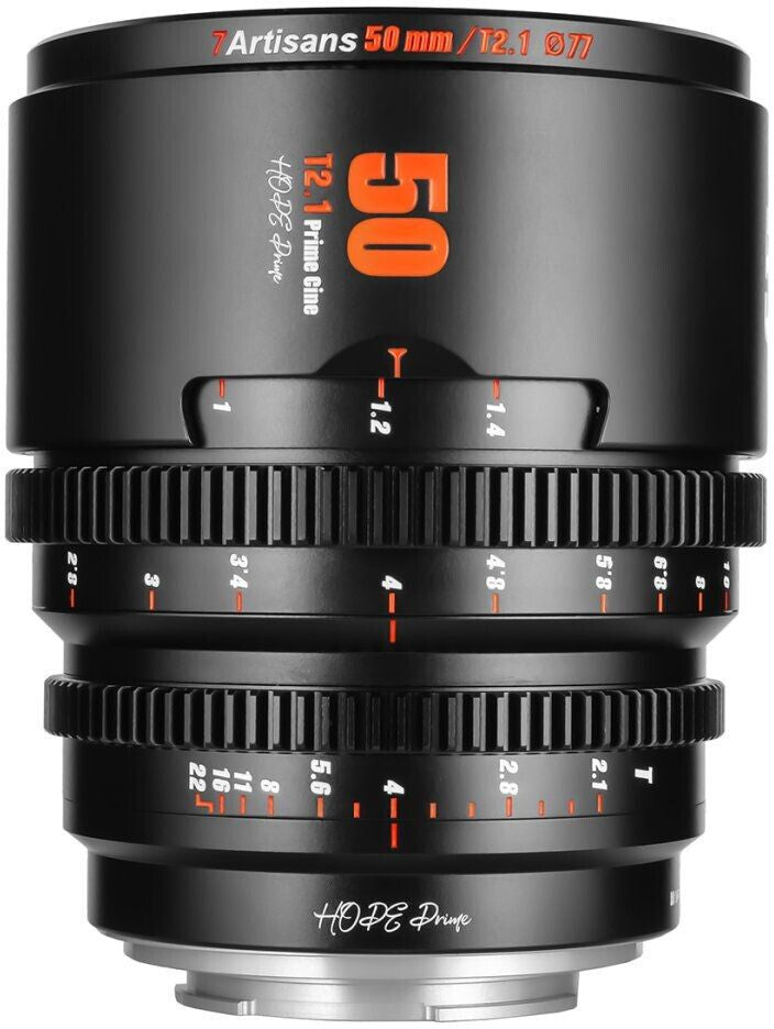 7artisans Hope 50mm T2.1 für Sony E - Schwarz