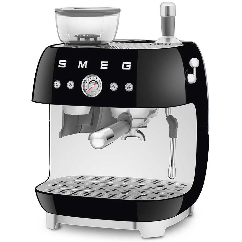 SMEG 50's Style Siebträgermaschine, Schwarz