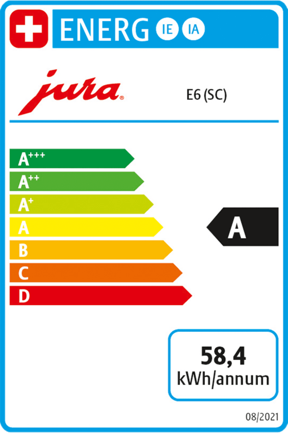 Jura E6 Piano Black (EC)