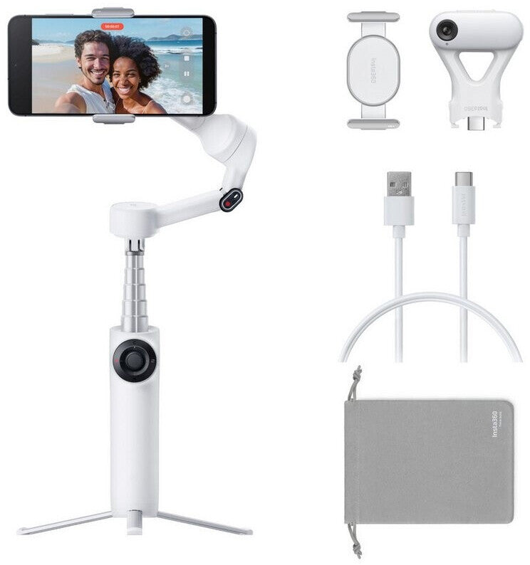 Insta360 Flow 2 AI Tracker Bundle, Weiss