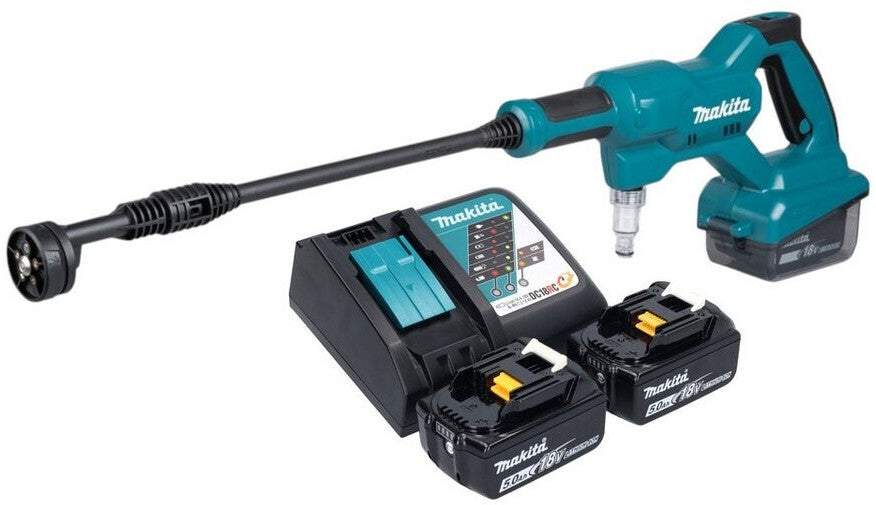 Makita Akku Druckreiniger inkl. Ladegerät und 2x 5Ah-Akku