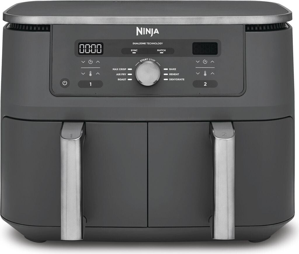 Ninja Dual Zone Air Fryer, Metallic Grau