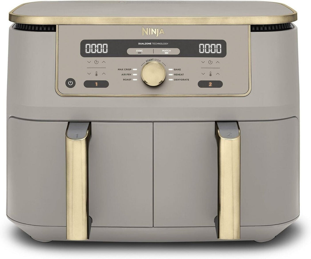 Ninja Dual Zone Air Fryer, Stone/Gold