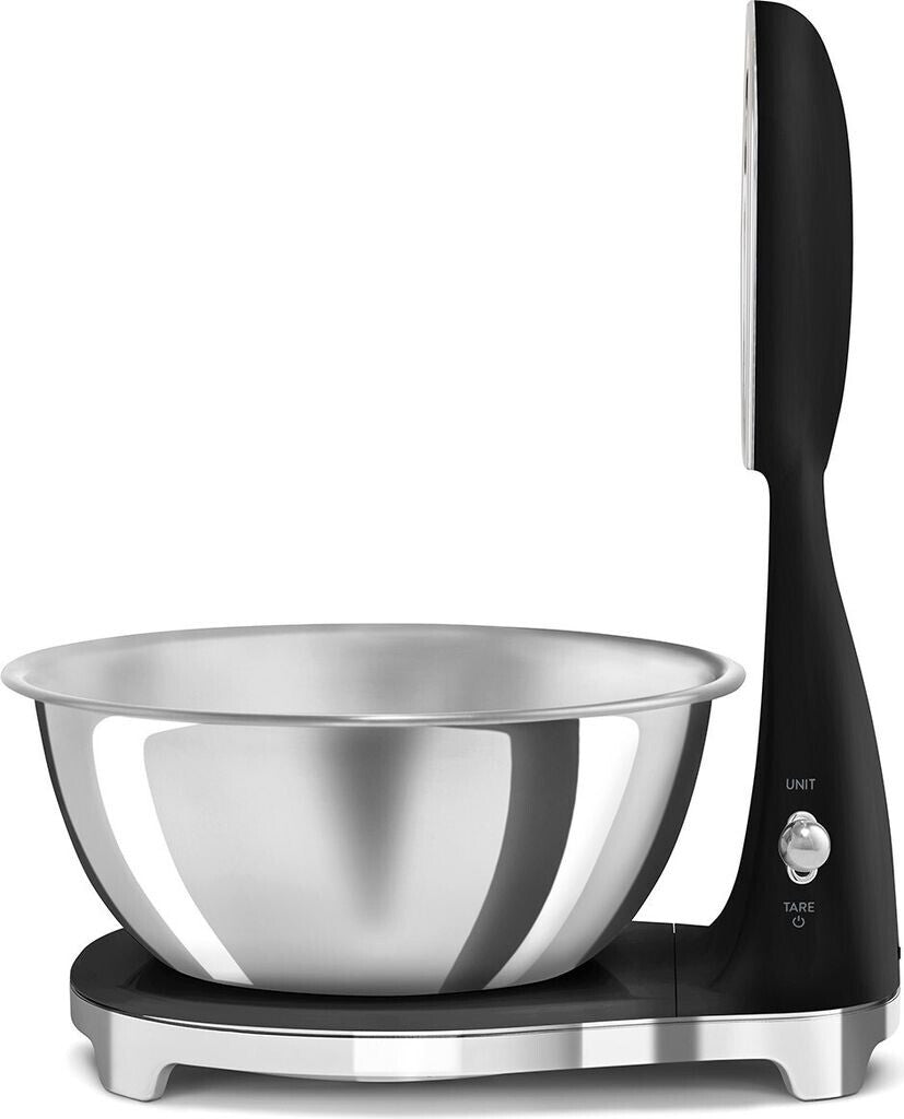 SMEG 50's Style Küchenwaage, Schwarz