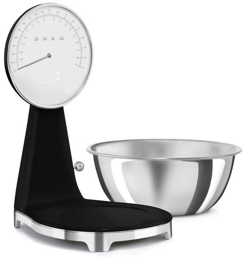 SMEG 50's Style Küchenwaage, Schwarz