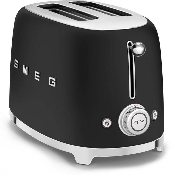 SMEG 50's Style Toaster, Mattschwarz