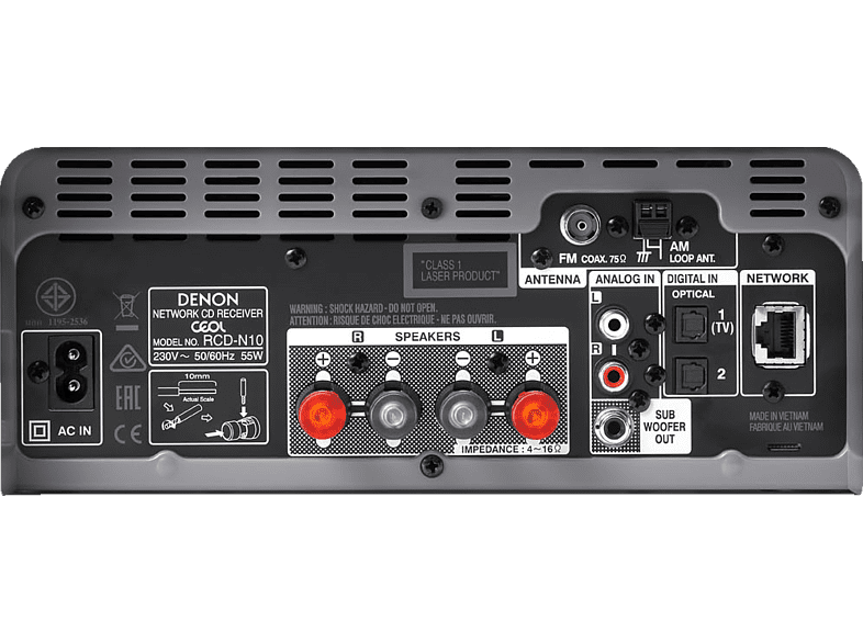 DENON RCD-N10, grau