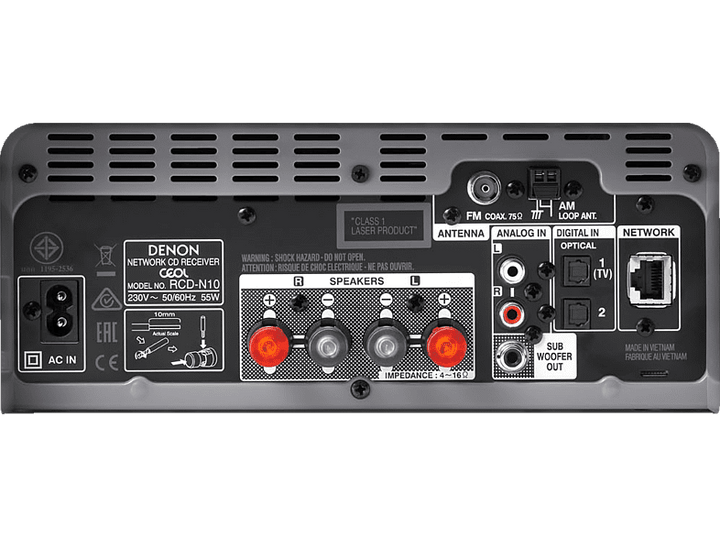 DENON RCD-N10, grau