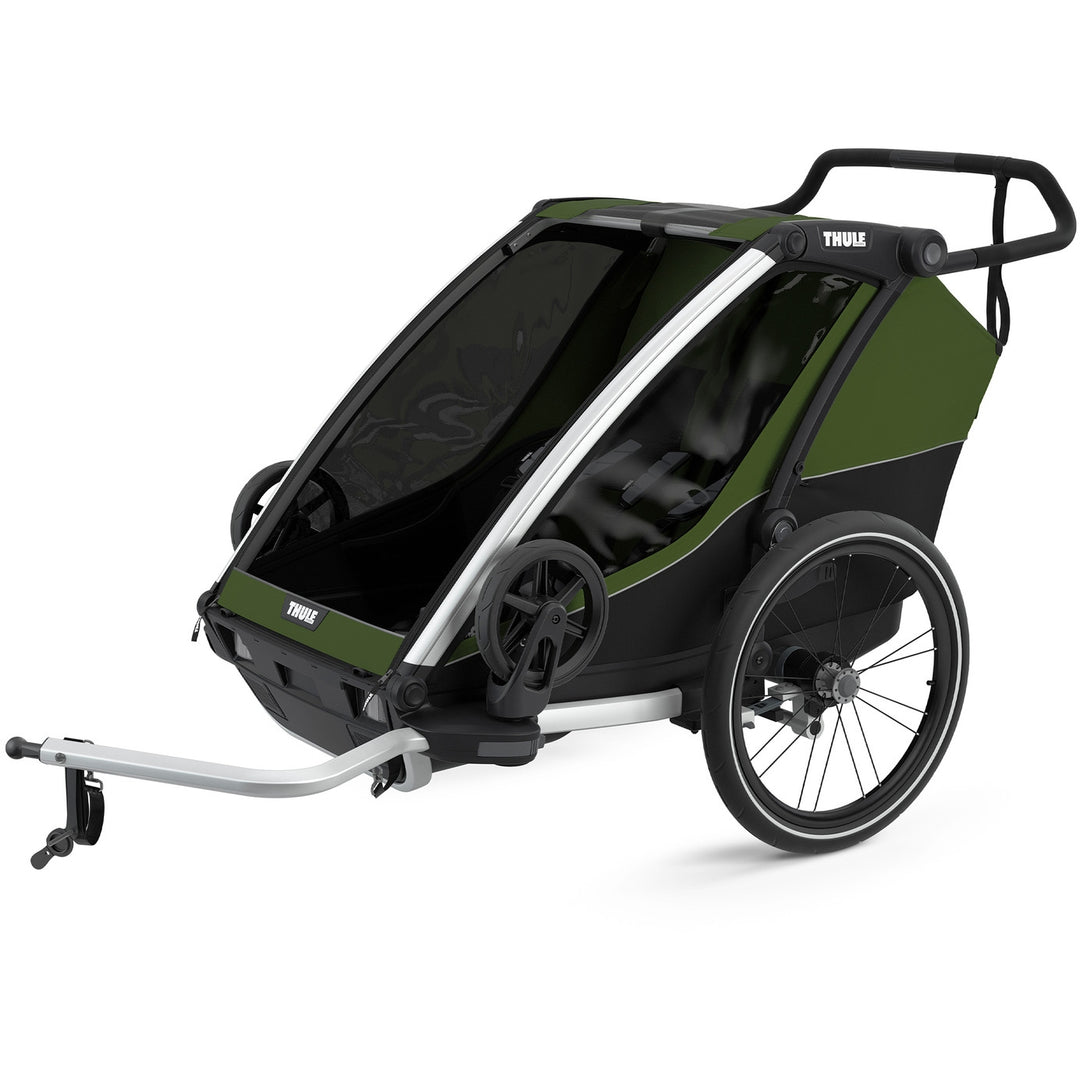 THULE Chariot Cab 2, Aluminium/Cypress Green 2021