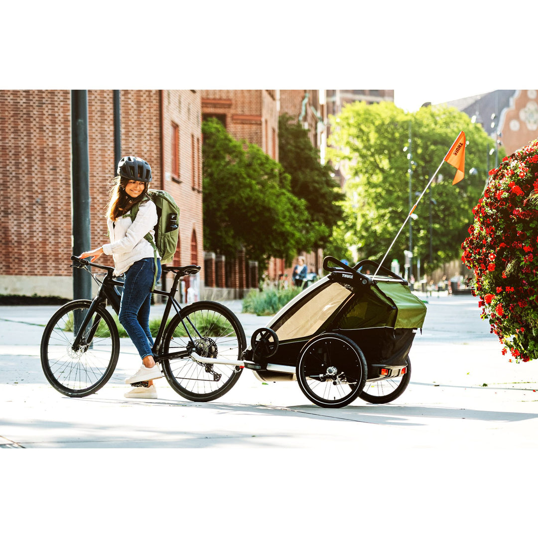 THULE Chariot Cab 2, Aluminium/Cypress Green 2021
