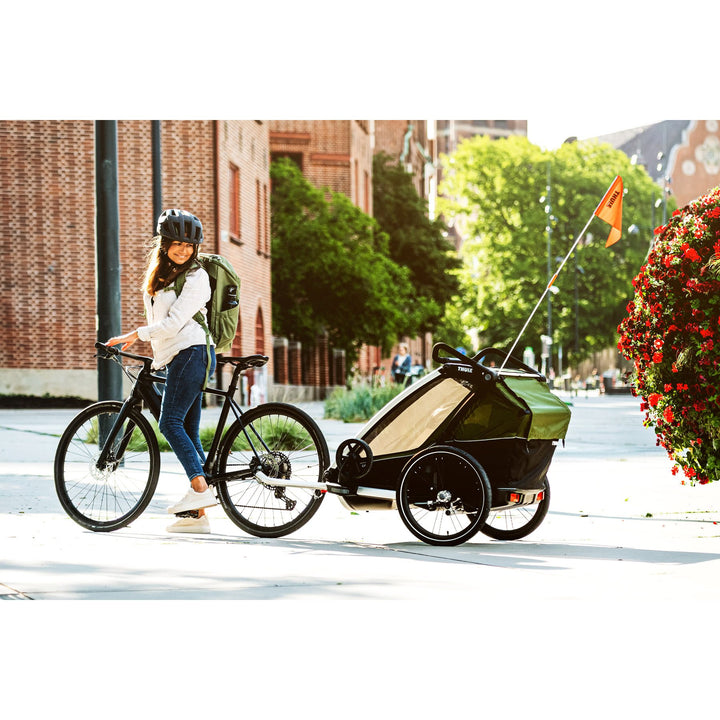 THULE Chariot Cab 2, Aluminium/Cypress Green 2021