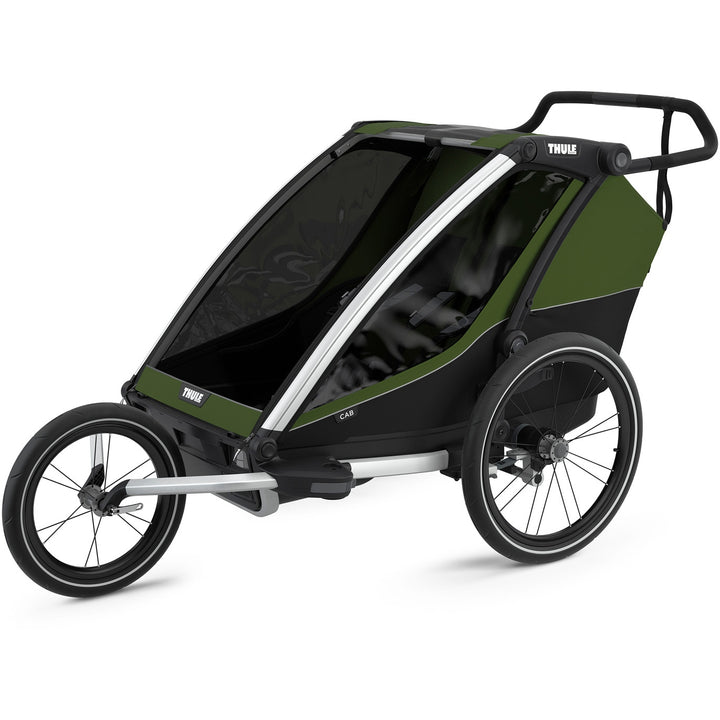 THULE Chariot Cab 2, Aluminium/Cypress Green 2021
